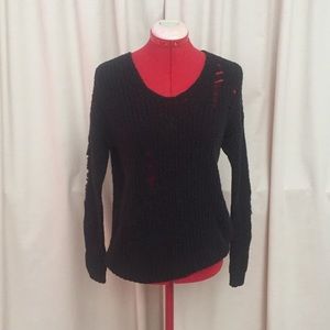 Black long sleeve sweater
